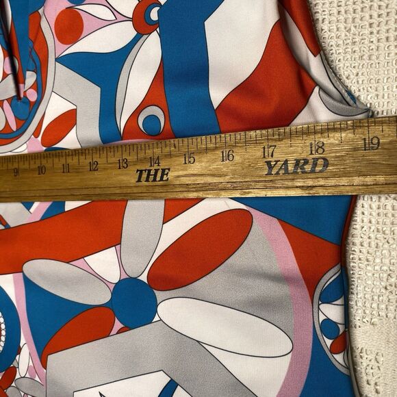 Parisou Dress Size M A-line Mini V-Neck Sleeveless Stretch Abstract Multicolor - Picture 5 of 7